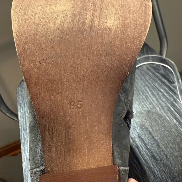 Diba Charcoal Suede Ankle Booties - Picture 3 of 11